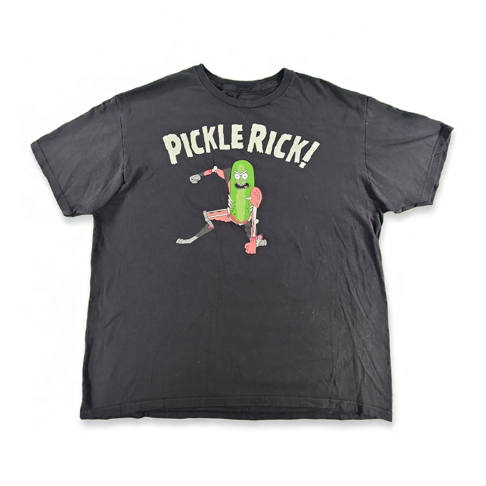 Ripple Junction Rick and Morty Pickle Rick T-Shirt XL Graphic Cotton Crewneck